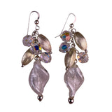 Womens Aurora Borealis Crystal Dangle Earrings