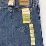 Wrangler Mens Relaxed Straight Jeans Medium Wash Size 50x30