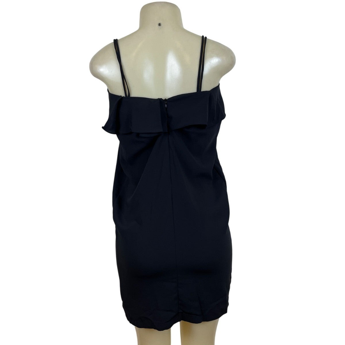 Youdah Womens Black Strapless Ruffled Dress