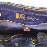 Kut Womens Dark Wash Denim Bootcut Jeans Size 4