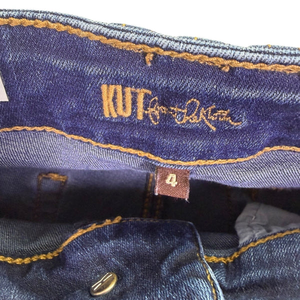 Kut Womens Dark Wash Denim Bootcut Jeans Size 4
