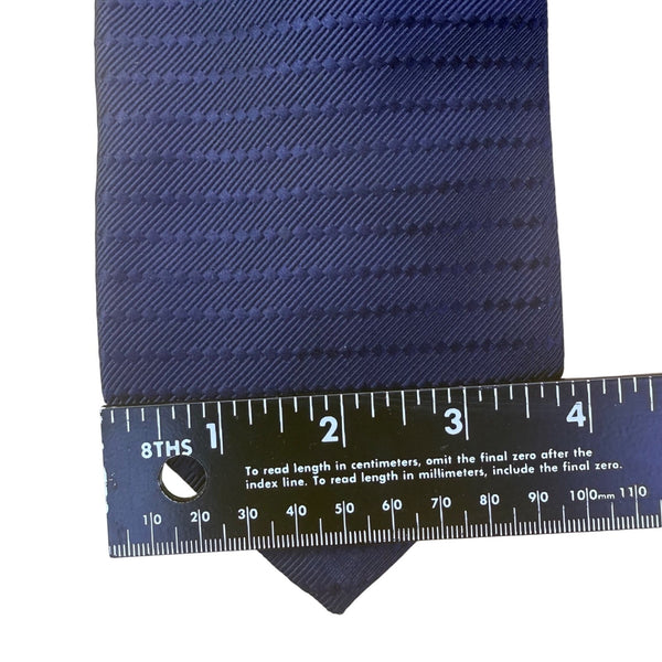 Robert Talbott Mens Blue Silk/Cotton Tie Hand-Sewn Made In USA Textured Chevron