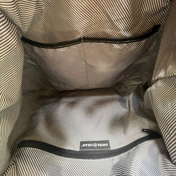 SwissGear Unisex Black & Gray Canvas Travel Laptop/Tablet Bag Backpack Size L