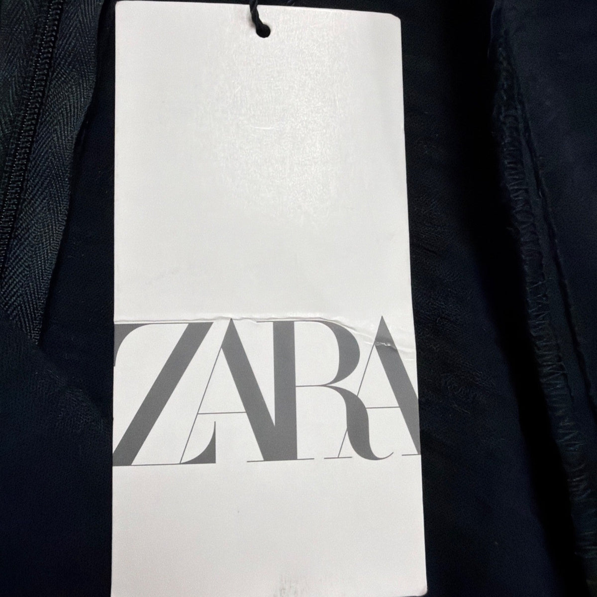 Zara Womens Navy Jumpsuit With Long Sleeves Belted Waist Size M