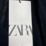 Zara Womens Navy Jumpsuit With Long Sleeves Belted Waist Size M