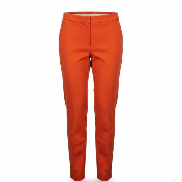 Ann Taylor Women’s Red Polyester Blend Slim Fit Side-Zip Pants Size 10