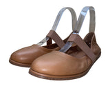 Lucky Brand Women’s Brown Leather Elastic Strap Walnen Ballet Flat Size 8M