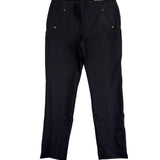 Chicos Womens Black Slim Fit Pants Zipper Pockets Size US 10