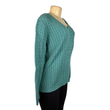 Lauren Ralph Lauren Womens Cable Knit Sweater V-Neck Pullover Sz XL