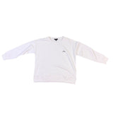 J.Crew Womens White Cotton Crewneck Pullover Sweatshirt Size XS