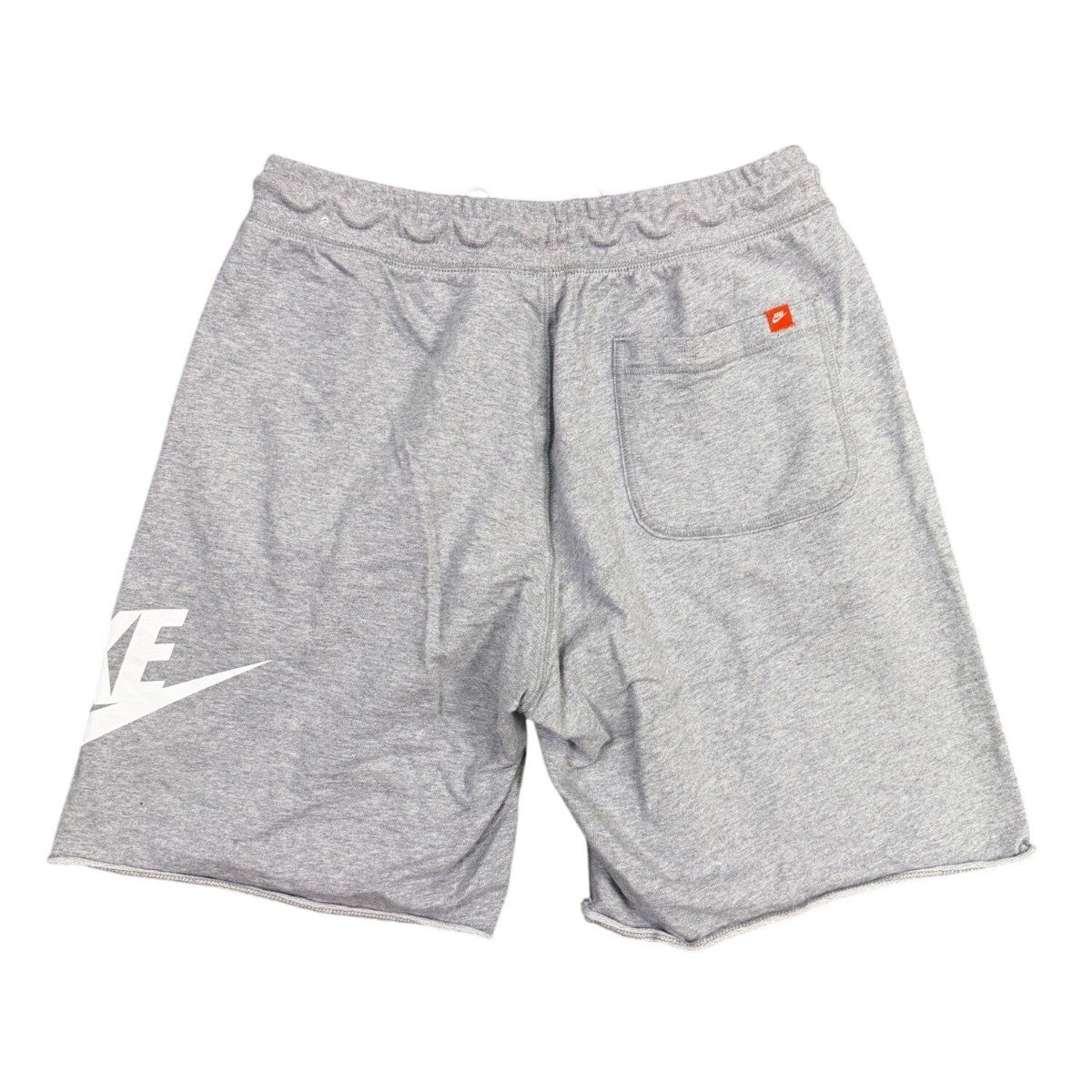 Nike Mens Grey Drawstring Athletic Shorts Casual Lightweight Logo Design Size L