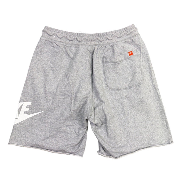 Nike Mens Grey Drawstring Athletic Shorts Casual Lightweight Logo Design Size L