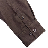 Eddie Bauer Mens Dark Brown Cotton Long Sleeve Button-Up Shirt Casual Sz XXL
