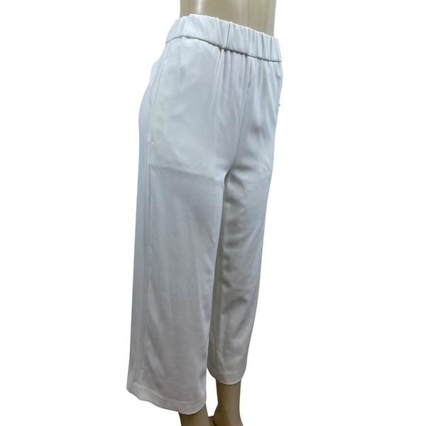 H&M Women's White Straight Pants Sz 10 - NWT
