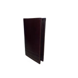 Christian D Mens Brown Leather Bi-Fold Wallet Elegant Compact Design