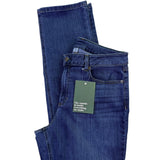 L.L. Bean Womens Blue Cotton Blend Straight Leg Jeans Favorite Fit Size 14 R