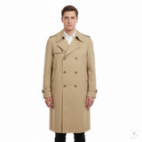 Vintage Christian D Mens Beige Trench Coat  Belted Classic Size 44R