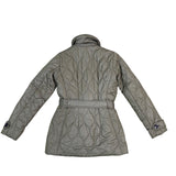 Kate Spade Girls Green Quilted Button-Up Coat With Belt Size Size XS