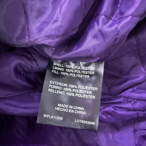 Weatherproof Womens Purple Polyester Rain Jacket With Hood Size M