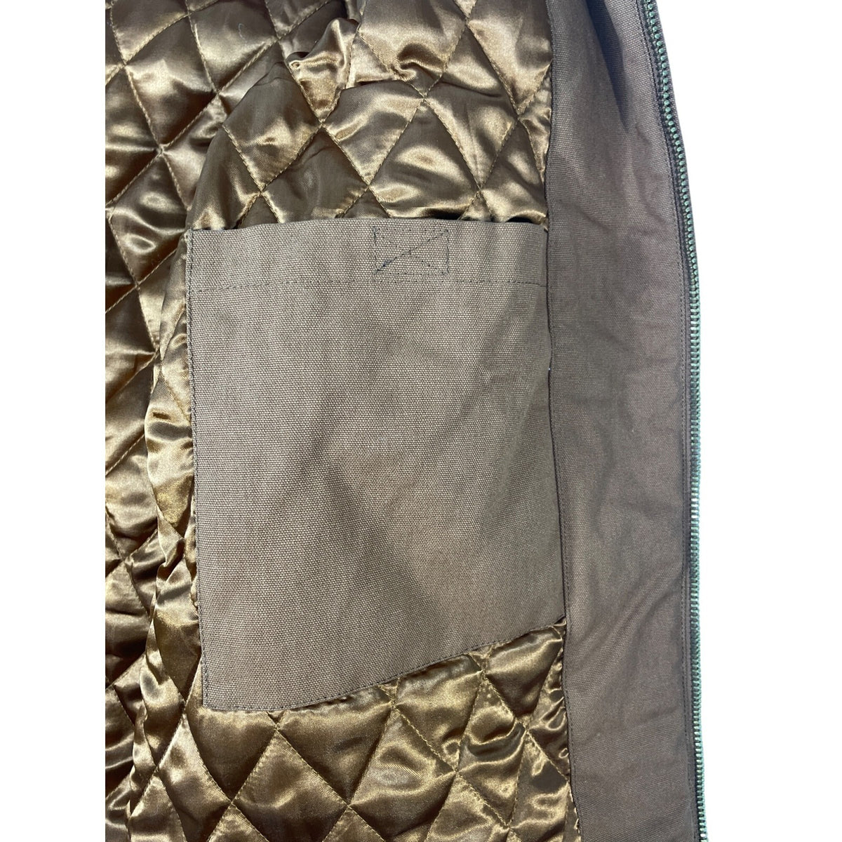Supervsn Studios Men's Light Brown Zip Up Padded Work Jacket Sz XXL
