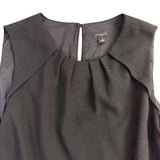 Ann Taylor Womens Black Sleeveless Shift Dress Keyhole Back Detail Size 12