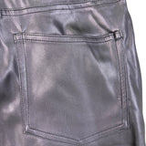 Justfab Womens Black Faux Leather Pants Size M