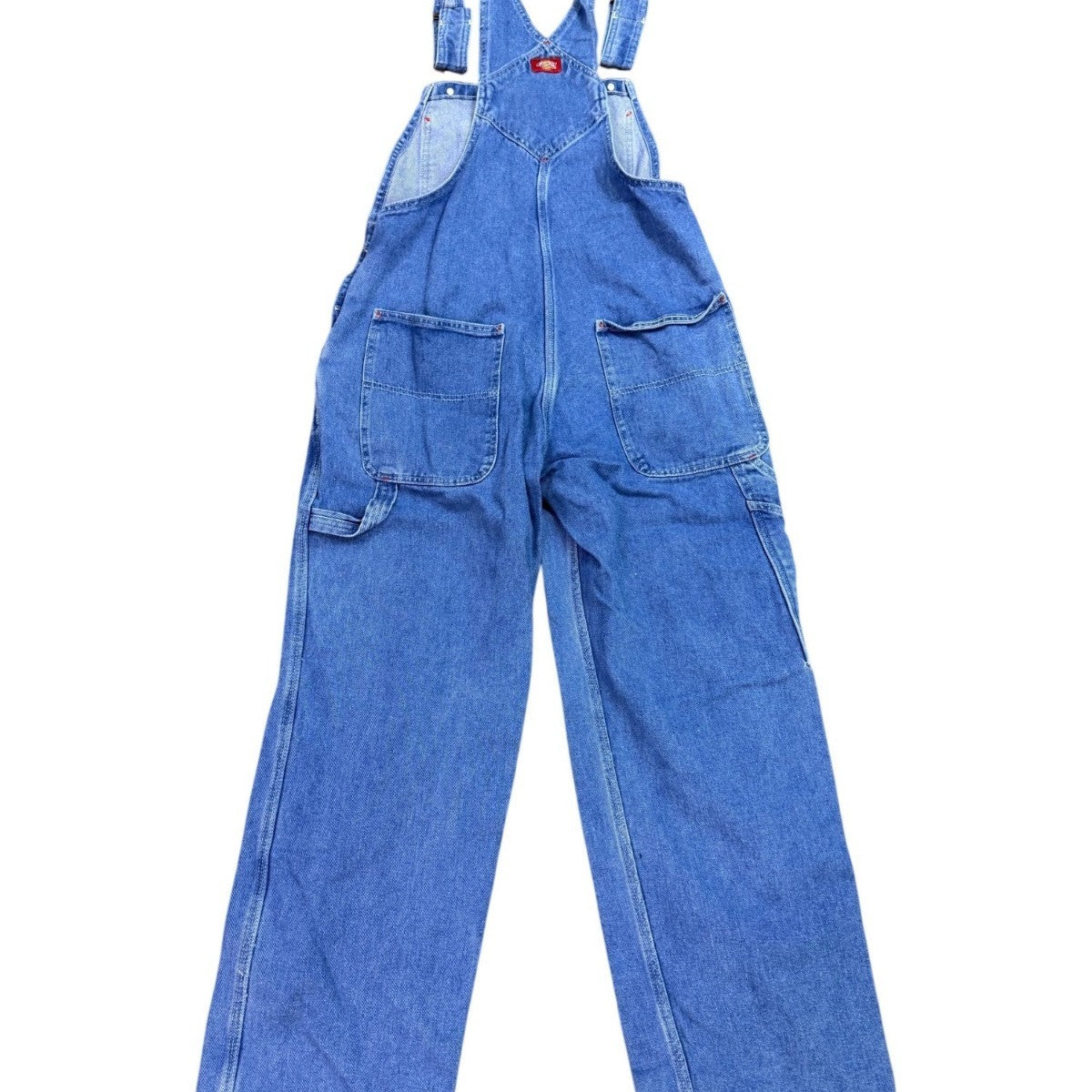 Dickies Mens Blue Denim Workwear Relaxed Fit Bib Overalls Sz 30x30