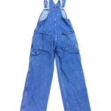 Dickies Mens Blue Denim Workwear Relaxed Fit Bib Overalls Sz 30x30