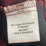 ST John Bay Ankle Pant Mid-Rise Slim Fit Built-In Tummy Maroon Women Size 6P - N