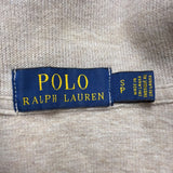 Polo Ralph Lauren Mens Beige Cotton 1/4 Zip Pullover Sweater Size S