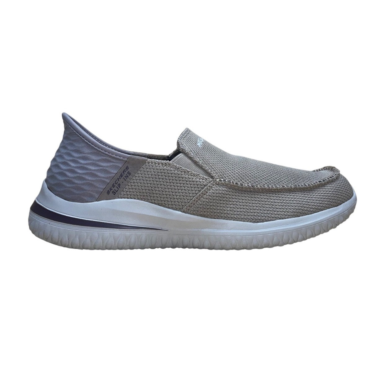 Skechers Men’s Taupe Slip-Ins Go Walk Hands Free Delson Shoes Size US 10