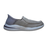 Skechers Men’s Taupe Slip-Ins Go Walk Hands Free Delson Shoes Size US 10