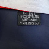 Tiemart Mens Red & White Striped Polyester Handmade Necktie 58 Inches Long