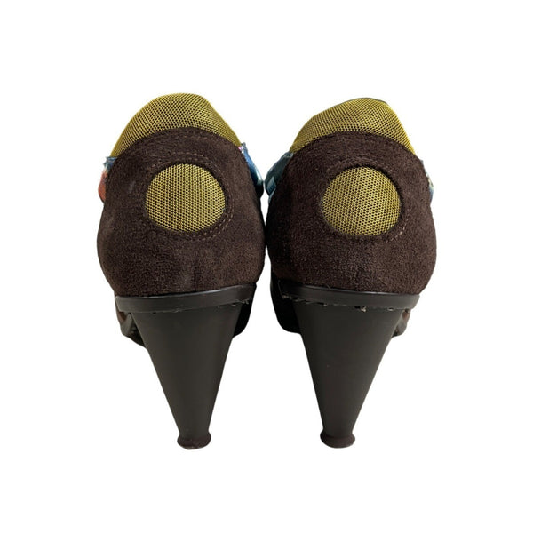 M Sport Women's Brown Cómic Heeled Shoes Sz 10