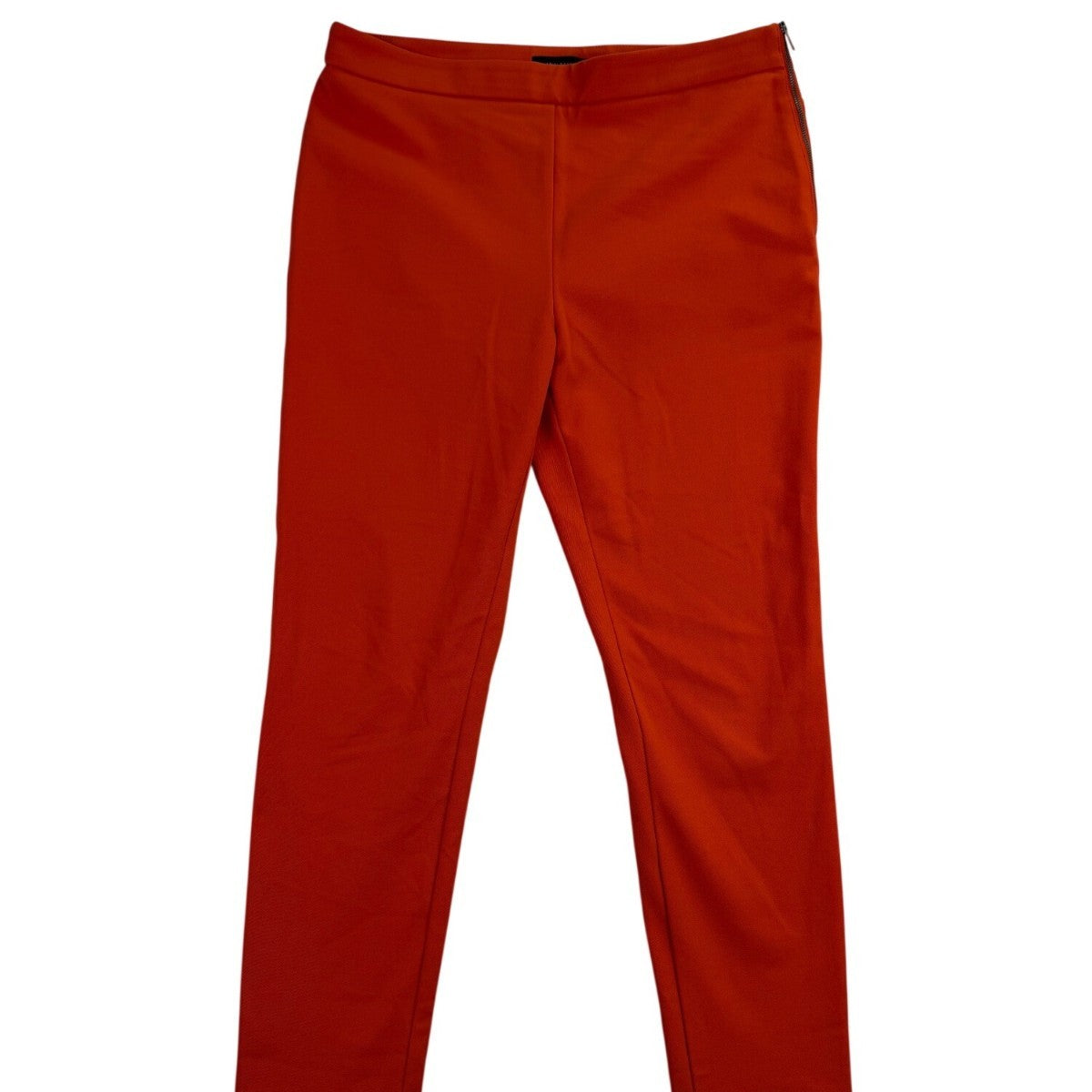 Ann Taylor Women’s Red Polyester Blend Slim Fit Side-Zip Pants Size 10
