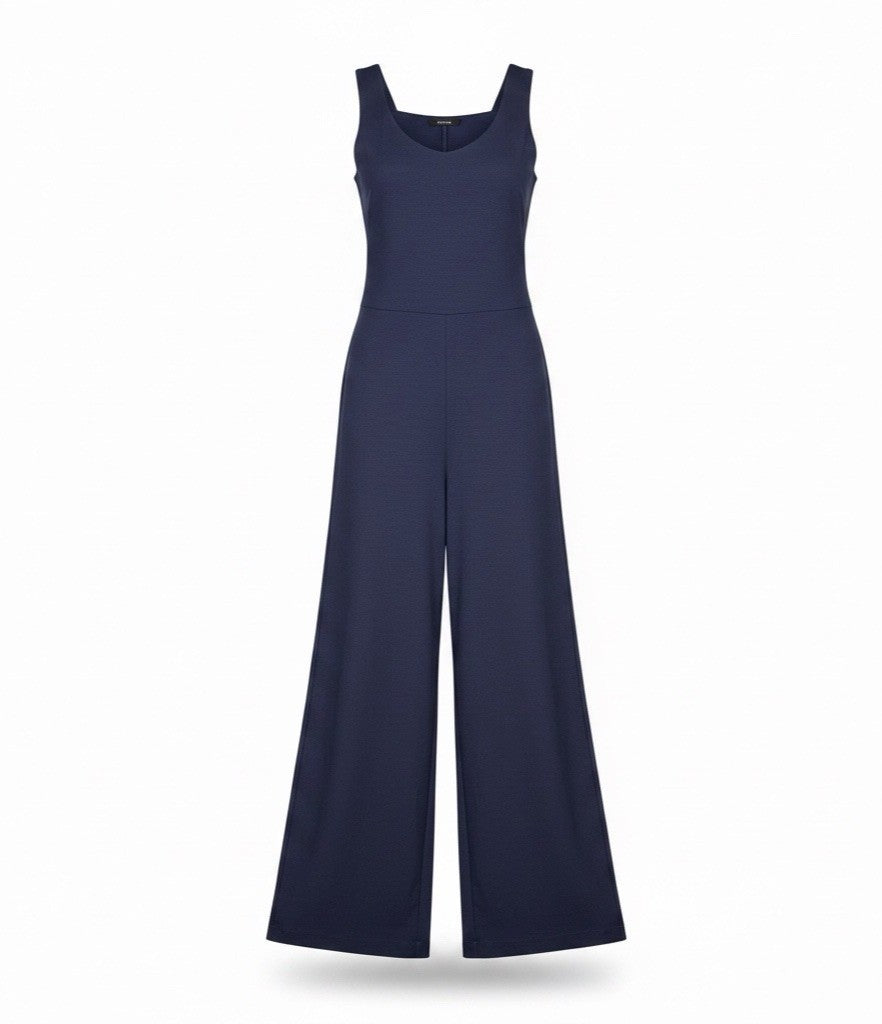 Stylemixer Womens Navy Jumper Wide-Leg Jumpsuit Sleeveless Design Size M