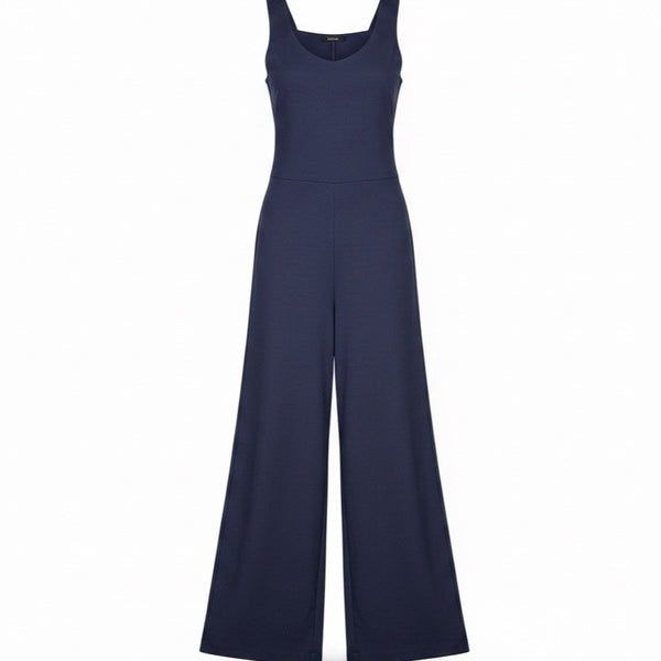 Stylemixer Womens Navy Jumper Wide-Leg Jumpsuit Sleeveless Design Size M