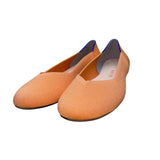 Rothys Women’s Orange Knit Round The Daily Flat Shoes Size W12