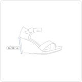 Maripé Women’s Fuchsia Rhinestone Ankle Strap  Platform AVA Wedge Sandals Sz 10M