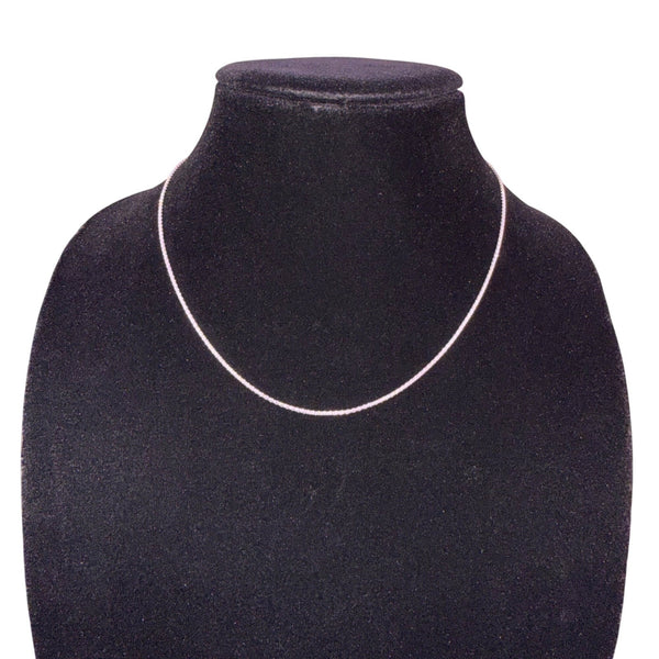 Sterling Womens Silver Tone Chain Necklace S925 Marked Lightweight