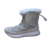 Sperry Womens Gray Leather & Wool White Faux Shearling-Lined Winter Boots Sz 10M