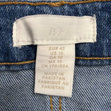 H&M Womens Cotton Stretch High-Waist Skinny Jeans Full-Length Size 10 / EUR 42