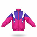 Vintage Lavon Womens Pink Purple Vivid Windbreaker Jacket Size S