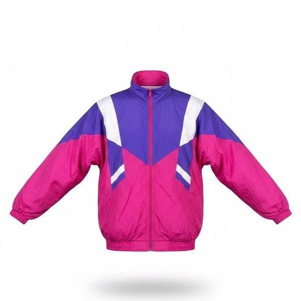 Vintage Lavon Womens Pink Purple Vivid Windbreaker Jacket Size S
