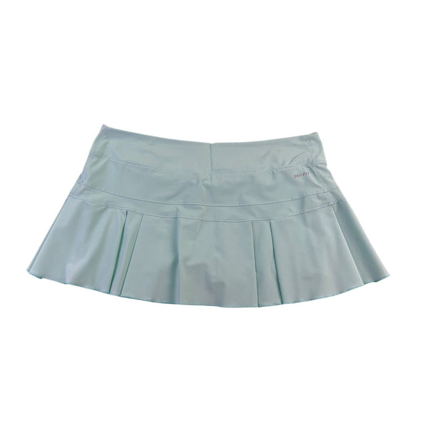 Nike Womens Teal Dri-Fit Skort Pleated Athletic Tennis Sz Large