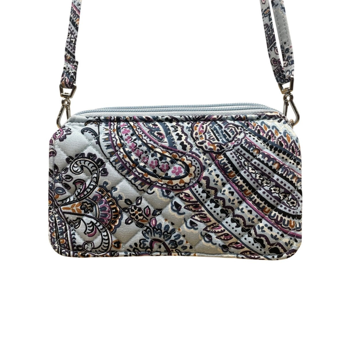 Vera Bradley Women’s Soft Sky Paisley Adjustable Strap RFID All-In-One Crossbody