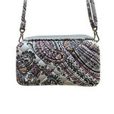 Vera Bradley Women’s Soft Sky Paisley Adjustable Strap RFID All-In-One Crossbody