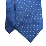 Nautica Mens Blue Silk Polka Dot Tie Made In Mexico Imported Necktie