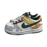 Nike Kids Dunk Low GS Sail Multi Camo Sneakers Size 9