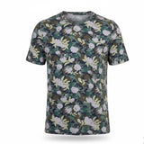 Eddie Bauer Womens Dark Green Camouflage Crew Neck T-Shirt Size L